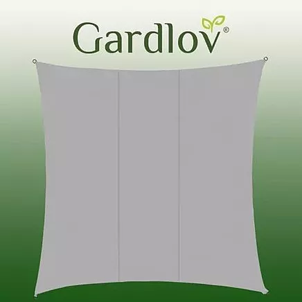 Gardlov 23164 Dārza Ūdensizturīgs Saulessargs Markīze Bura Nojume Tents 3,6x3,6m, Pelēks...