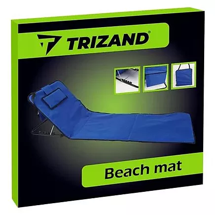Beach mat with backrest + pillow Trizand 23617