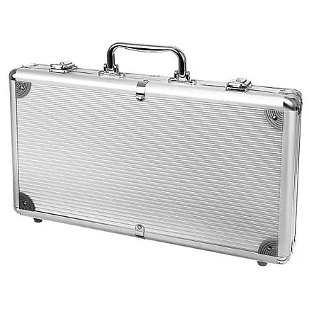 Pokera komplekts ar 300 žetoniem alumīnija koferī