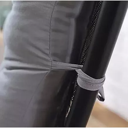 Quilted cushion for garden lounger gray 23490