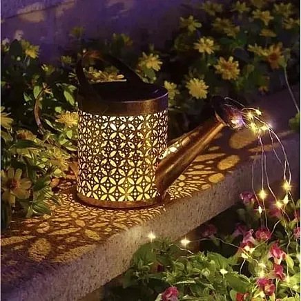 Solar garden lamp - watering can