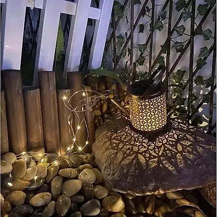Solar garden lamp - watering can