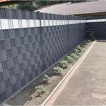 Lente (lamiles) pītajiem un paneļu žogiem, Privātuma ekrāns balkonam un terasei - 19cm x...