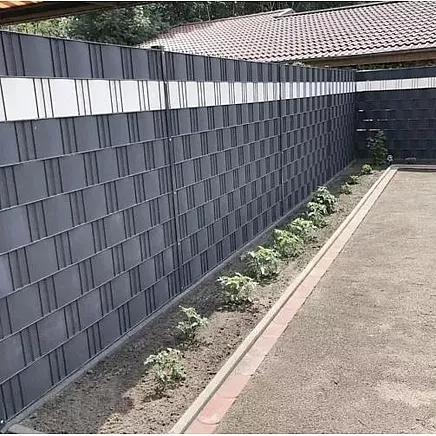 Lente (lamiles) pītajiem un paneļu žogiem, Privātuma ekrāns balkonam un terasei - 19cm x...