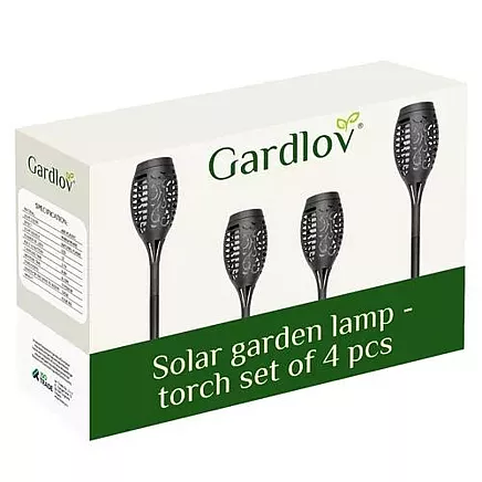 Solar garden lamp - torch set of 4 pcs.23560