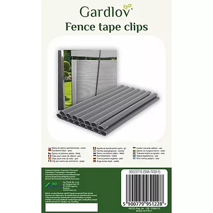 Žoga lentes stiprinājuma klipši 20 gab., pelēki 23710