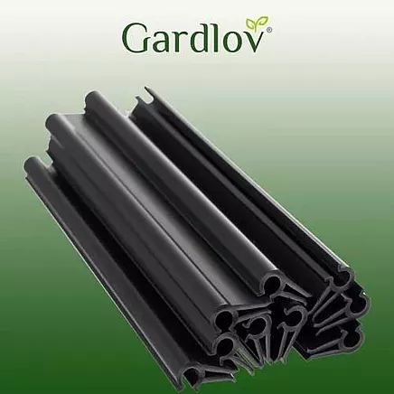 PREMIUM CLASS - Žoga lentes klipšu stiprinājuma kronšteini, antracīts, 10 gab. 19cm