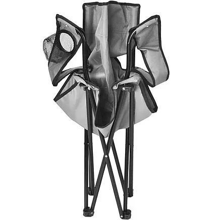 Krēsls Atpūtai un Makšķerēšanai 23675, Pelēks