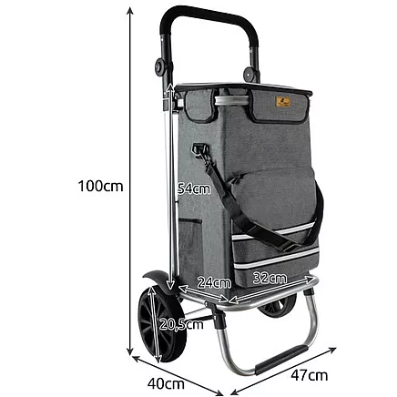 Malatec foldable transport trolley