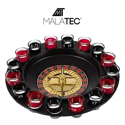 Galda spēle pieaugušajiem Alko rulete, 16 šoti