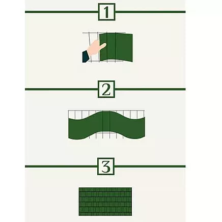 Lente (lamiles) pītajiem un paneļu žogiem, Privātuma ekrāns balkonam un terasei - 19cm x...