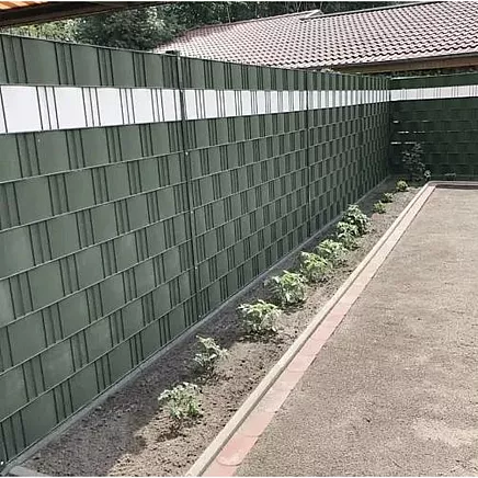 Lente (lamiles) pītajiem un paneļu žogiem, Privātuma ekrāns balkonam un terasei - 19cm x...