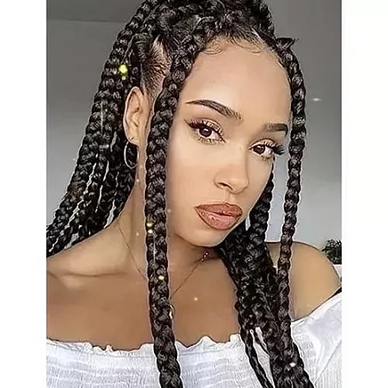 Sintetiskie mati, bize, pīne, brūnas, 60cm