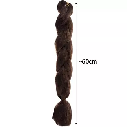 Sintetiskie mati, bize, pīne, brūnas, 60cm