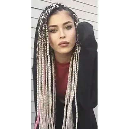 Kanekalons Sintētiskās Afro Bizes Frizūrām 60cm, Bēšs