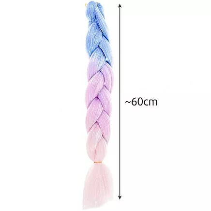 Kanekalons Sintētiskās Ombre Afro Bizes Frizūrām 60cm, Violets