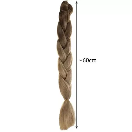 Kanekalons Sintētiskās Ombre Afro Bizes Frizūrām 60cm, Krēms