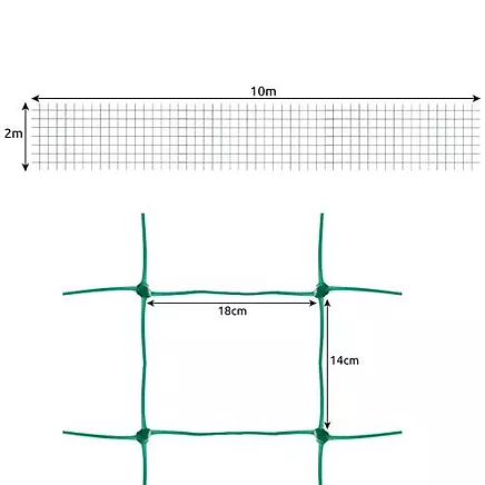 Augu, dārzeņu atbalsta tīkls 2x10m