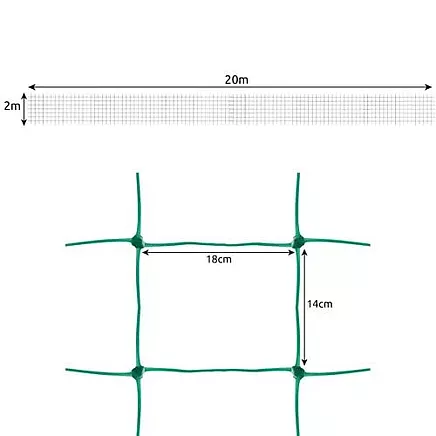 Augu, dārzeņu atbalsta tīkls 2x20m