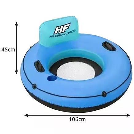 Inflatable chair with backrest