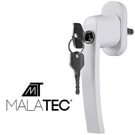 Logu rokturis ar slēdzeni 23438, Balts