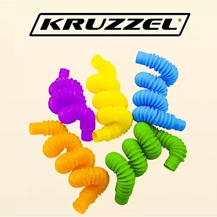Sensorās Pop Tubes caurules Kruzzel, 10 gab. komplekts 19739