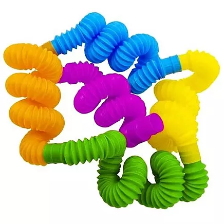 Sensorās Pop Tubes caurules Kruzzel, 10 gab. komplekts 19739