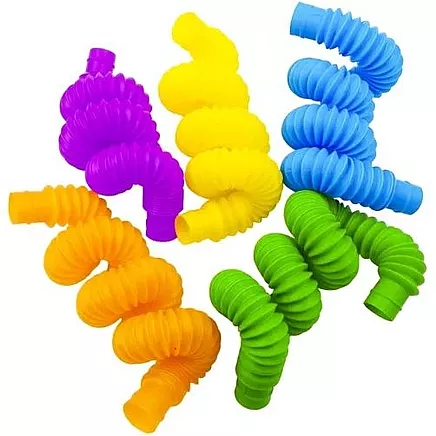 Sensorās Pop Tubes caurules Kruzzel, 10 gab. komplekts 19739