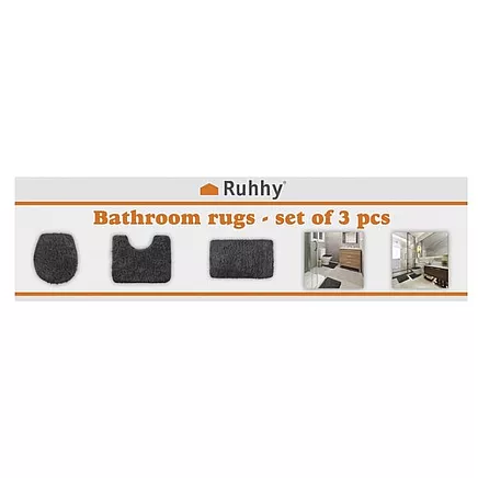 Bath mat - set - gray Ruhhy 24353