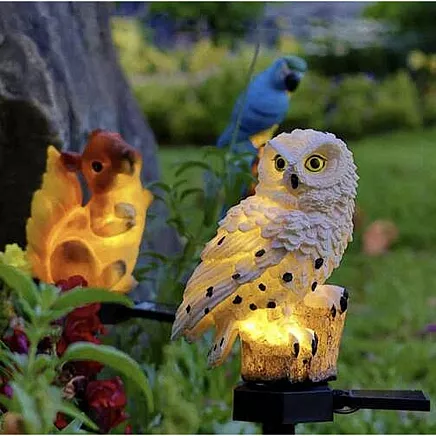 Solar garden lamp - owl Gardlov 23847