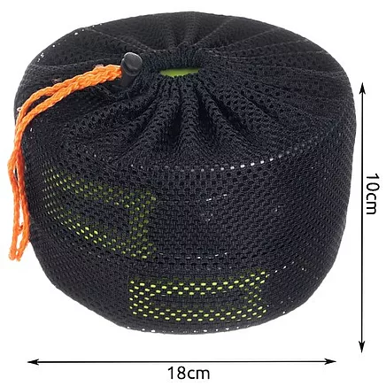 Tūristu trauku komplekts Trizand 23667, 18 gab., universāls pārnēsājams trauku komplekts