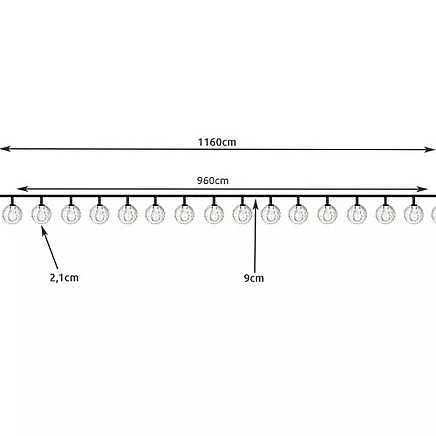 Solar garland 12m IP65 Gardlov 24010