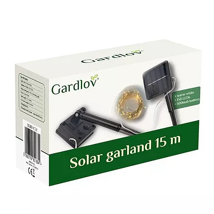 Solar garland 15m IP44 Gardlov 24007