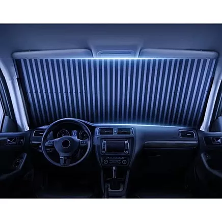 Auto logu saules aizsargs Harmonika - samazina siltuma uzkrāšanos un aizsargā interjeru