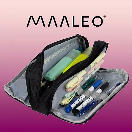 Liela trīs nodalījumu melna penāle Maaleo 24476