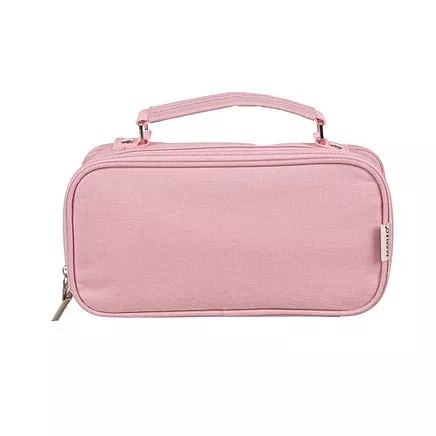 Double extendable pencil case - pink Maaleo 24517