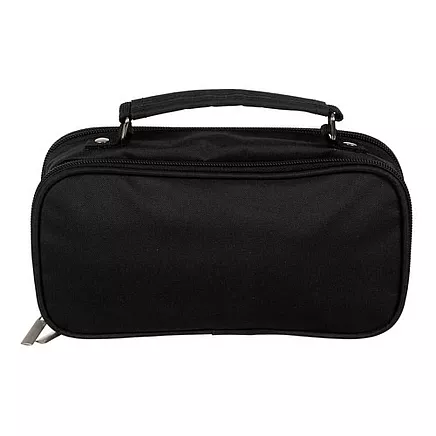 Double extendable pencil case - black Maaleo 24516
