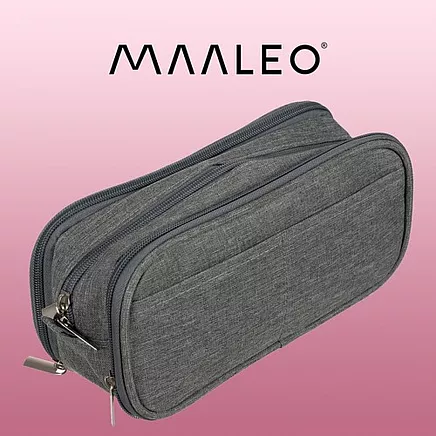 Triple folding pencil case - gray Maaleo 24512