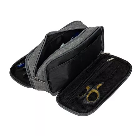 Triple folding pencil case - gray Maaleo 24512