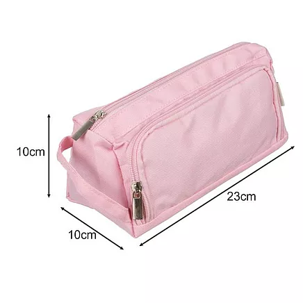 Double extendable pencil case - pink Maaleo 24519
