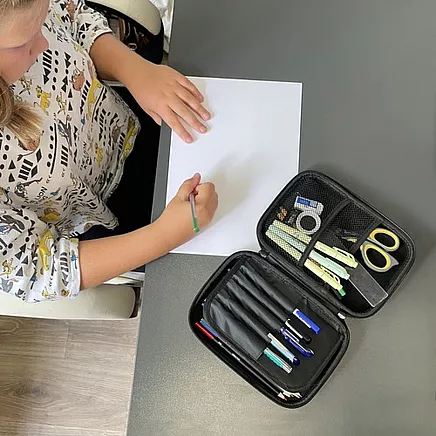 Folding pencil case - school Kruzzel 24533