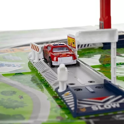 Kruzzel 4 līmeņu rotaļu autostāvvieta ar liftu un mašīnām 24646