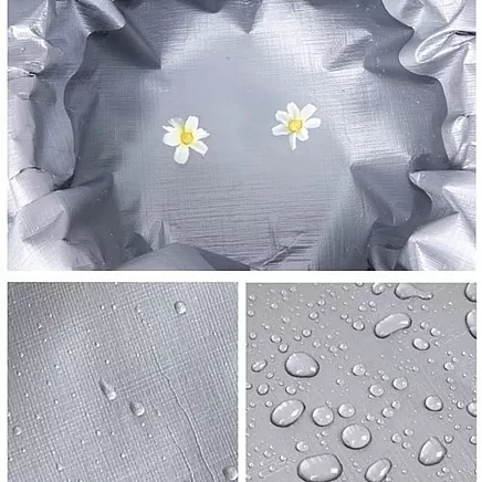 Izturīga ūdensnecaurlaidīga plandeka 3x4m Gardlov 24652, sudraba