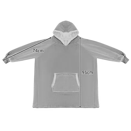 XXL sweatshirt - gray blanket Ruhhy 24402