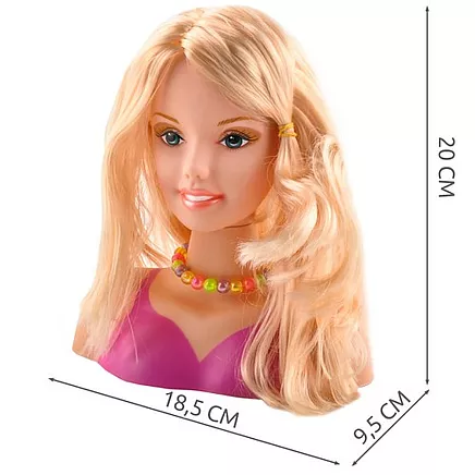 Styling head with accessories 23437