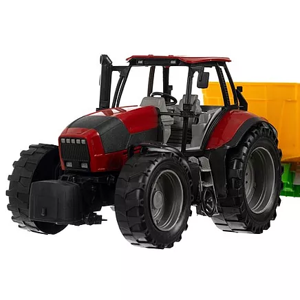 Fermas rotaļu traktors ar piekabi 24711
