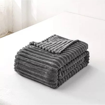 Pelēks Premium Mikrošķiedras Pleds (160x200 cm)