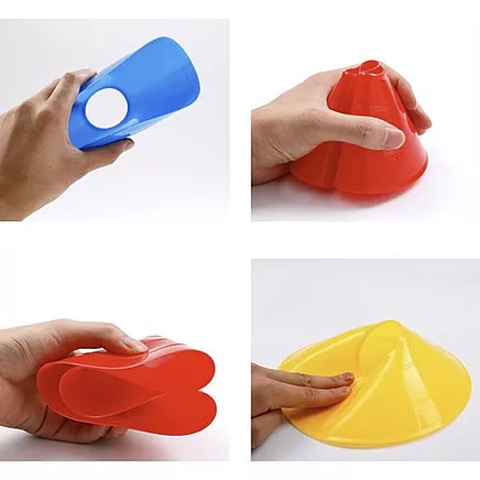 Treniņu Konusi - 50 Gabali ar Stendu un Somu