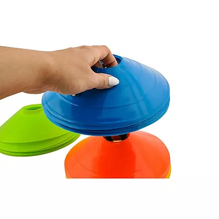 Treniņu Konusi - 50 Gabali ar Stendu un Somu