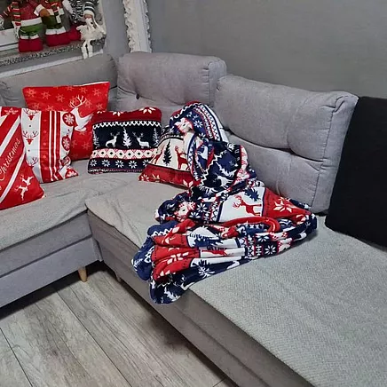 Ziemassvētku segas komplekts 160x200 cm (ar 2 spilvendrānām)